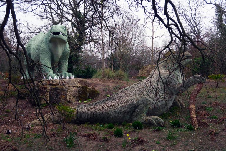 Walking With Dinosaurs at Crystal Palace Park in London