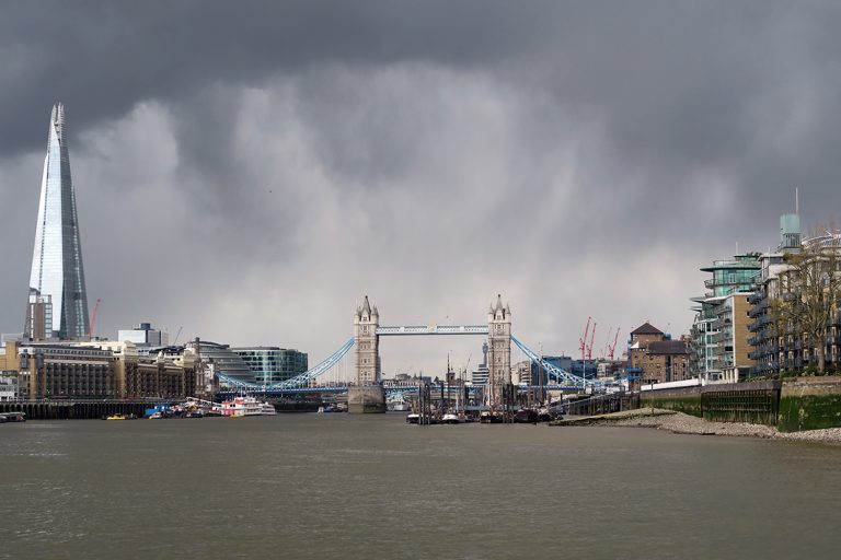 Cruising Down the Thames River in London