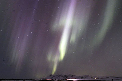 Northern lights in Iceland.